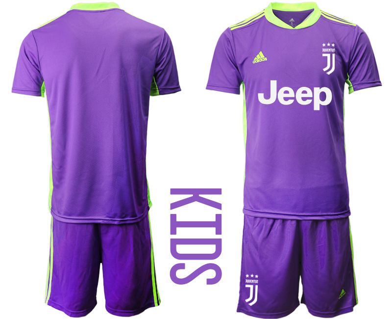 Youth 2020-2021 club Juventus Russia purple goalkeeper Soccer Jerseys